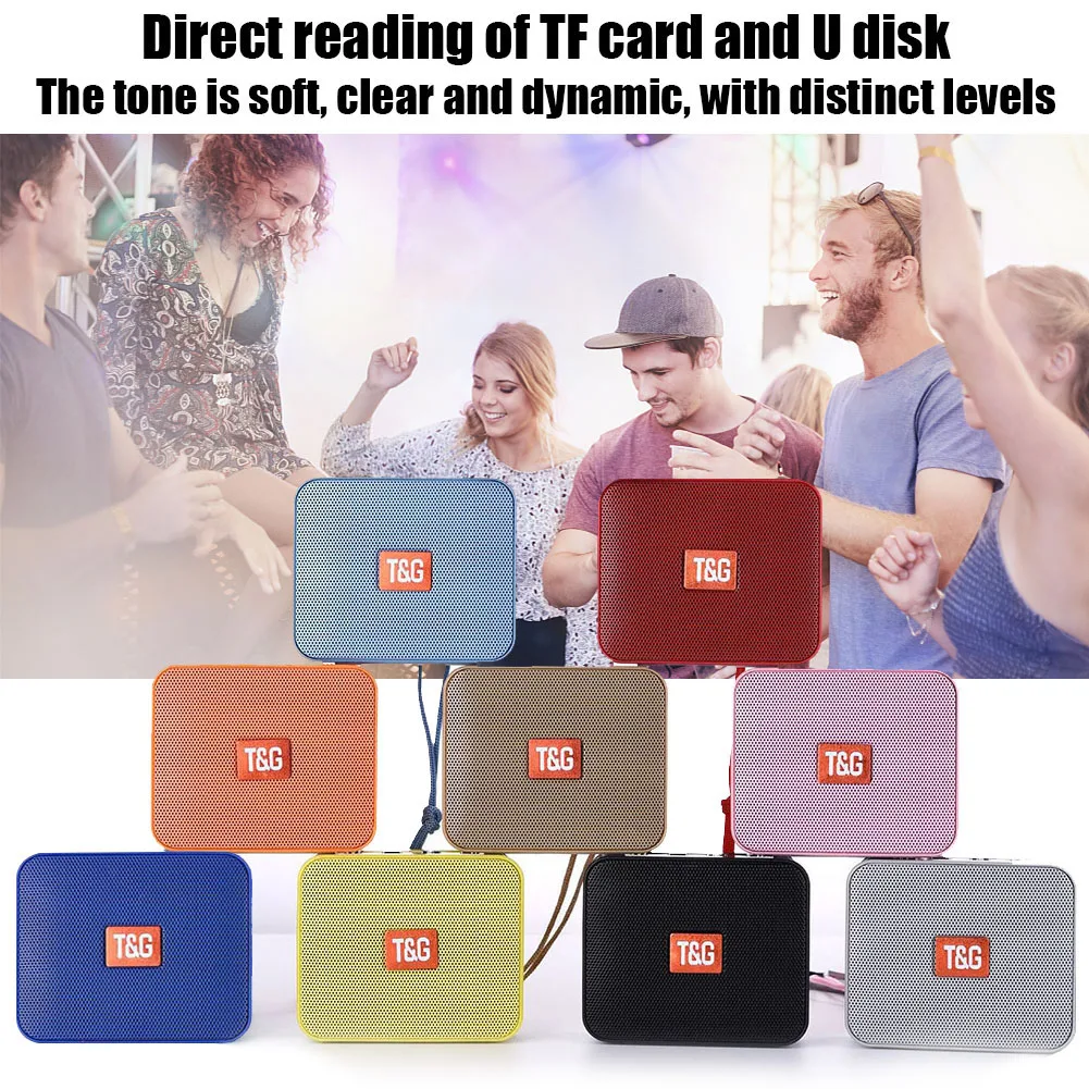TG166 Square Magix Box Bluetooth Speaker Outdoor Portable Wireless Mini Speaker Hands-free Support FM radio TF Card - ANKUX.COM