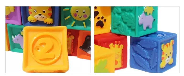 Rubber Teethers squeeze bricks toy soft baby building blocks.jpg