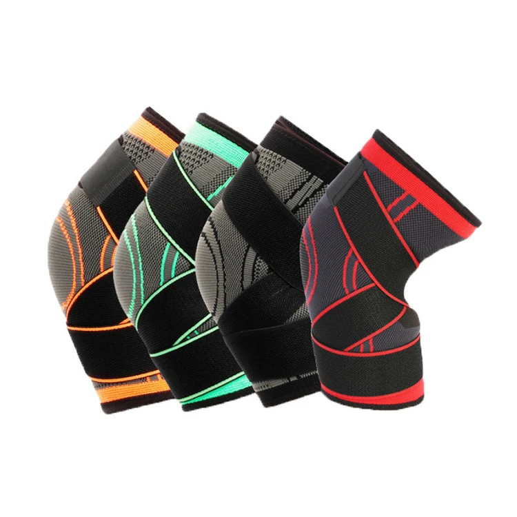 

Hot selling custom outdoor sports knee compression sleeve knee pads