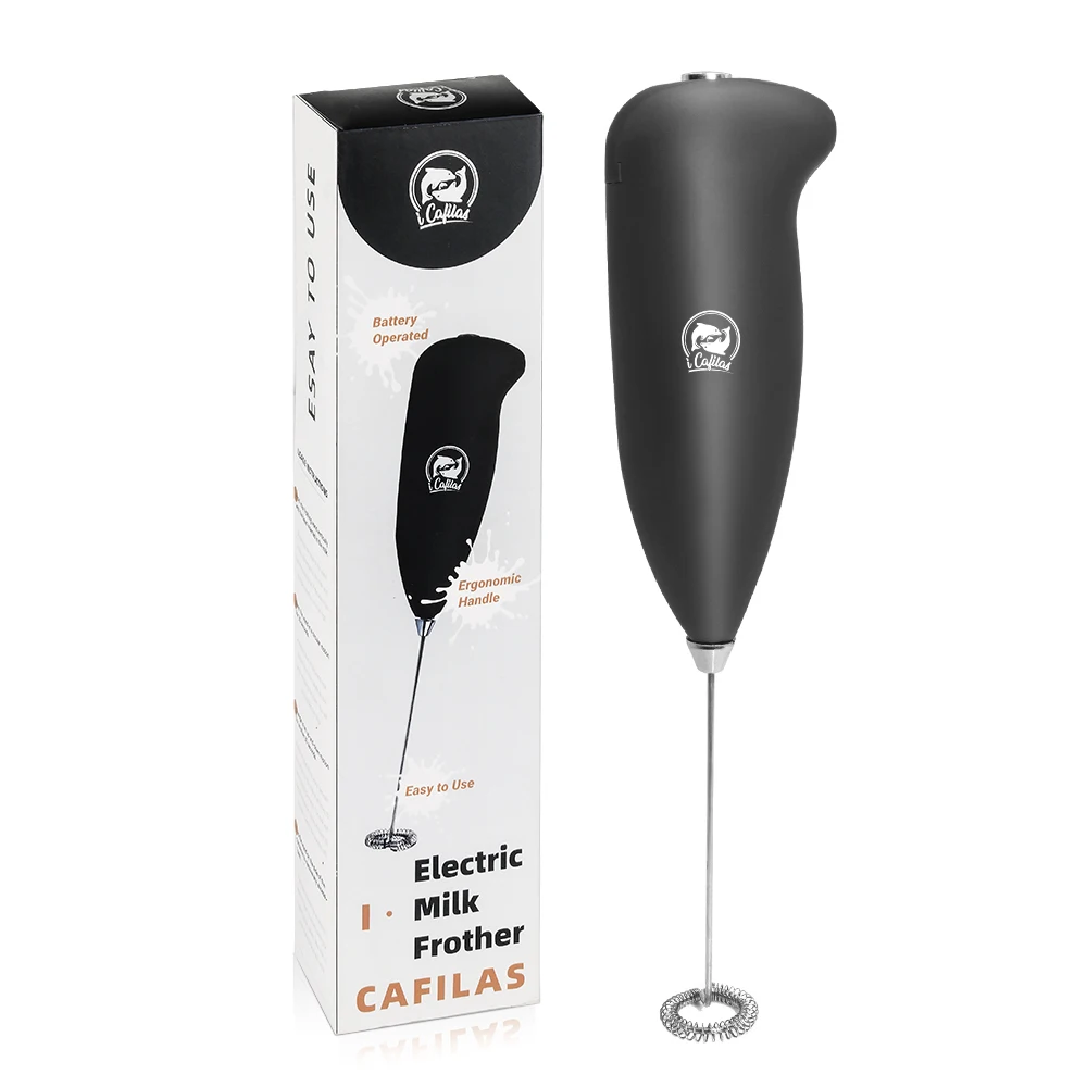 

iCafilas Original Milk Frother Handheld Foam Maker for Lattes - Whisk Drink Mixer for Coffee, Mini Foamer for Cappuccino, Frappe