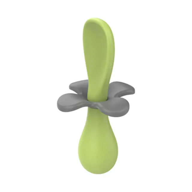 

Short Handle Teether 2pcs Baby Spoon Fork Set Silicone Feeding Spoon Kids Cutlery Cartoon Children Tableware products