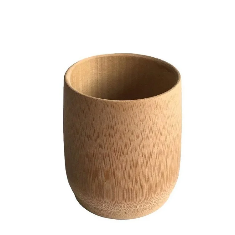 

Wholesale Bear Wine Juice Tea Milk Mug Bamboo Reusable Travel Coffee Cup, Natural color
