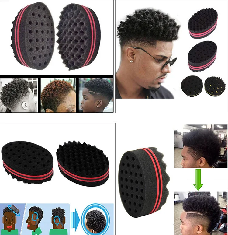 Factory Wholesale High Density Oval Shape Double Side Wave Curl Brush