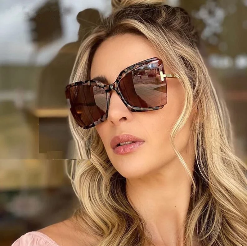 

Trending Oversized Square Italy Designer Brand Luxury Shades Sunglasses Women Ladies Sun Glasses 2021, As pictures or customized color