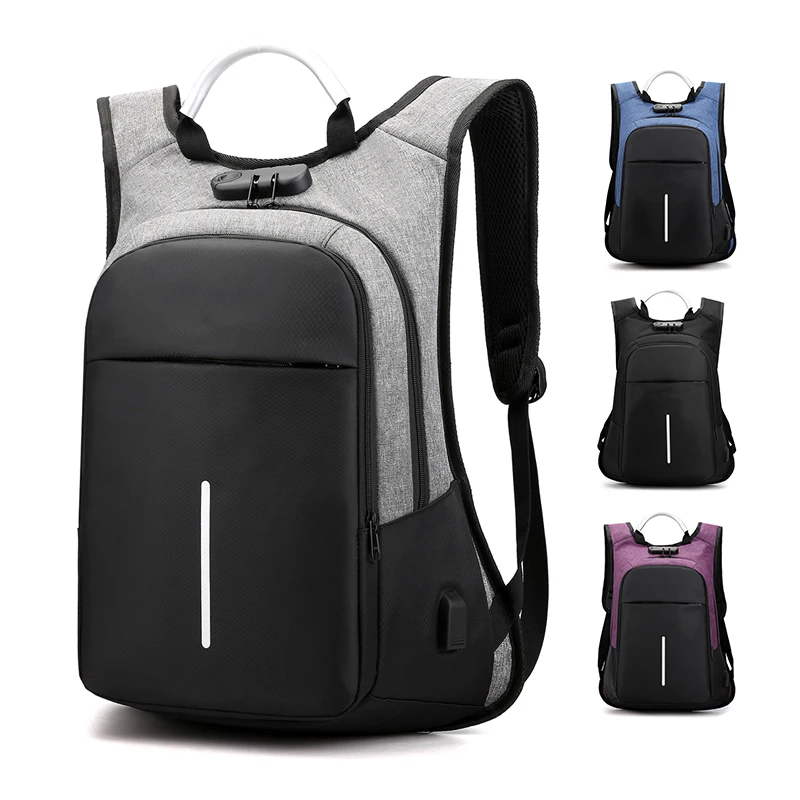 

The Fine Quality Travel Metal Laptop Bag Anti-theft Backpack Riding Bag