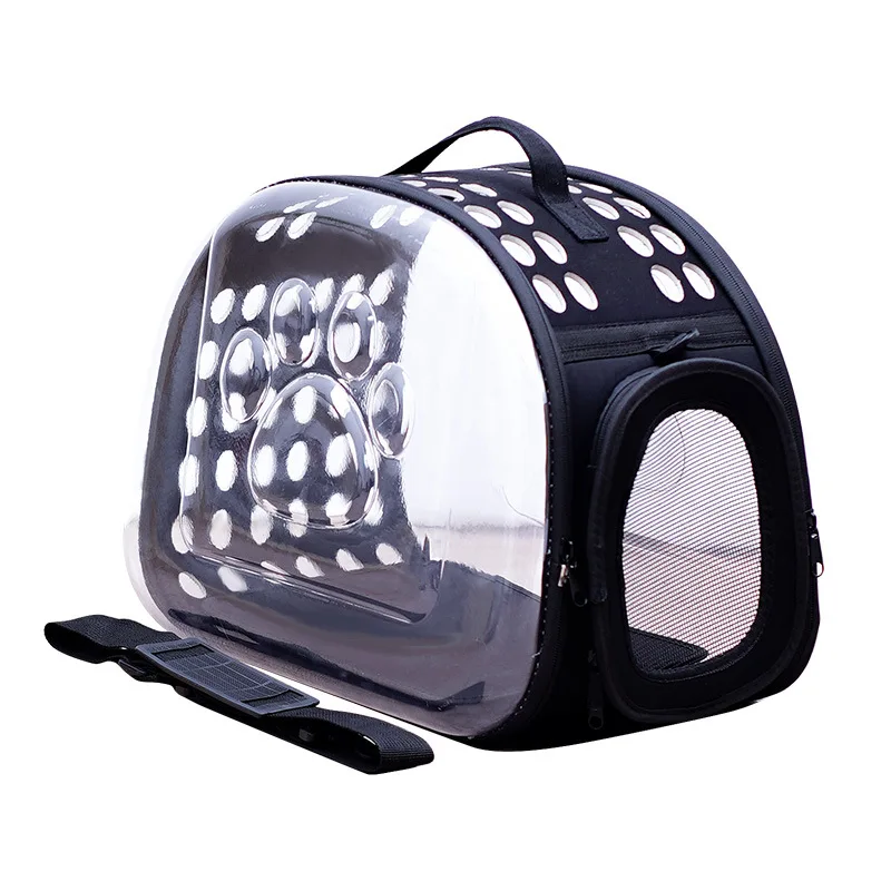 

Pet supplies USA dropshipping services Removable Transparent and ventilated pet dog and cat travel carrier bags