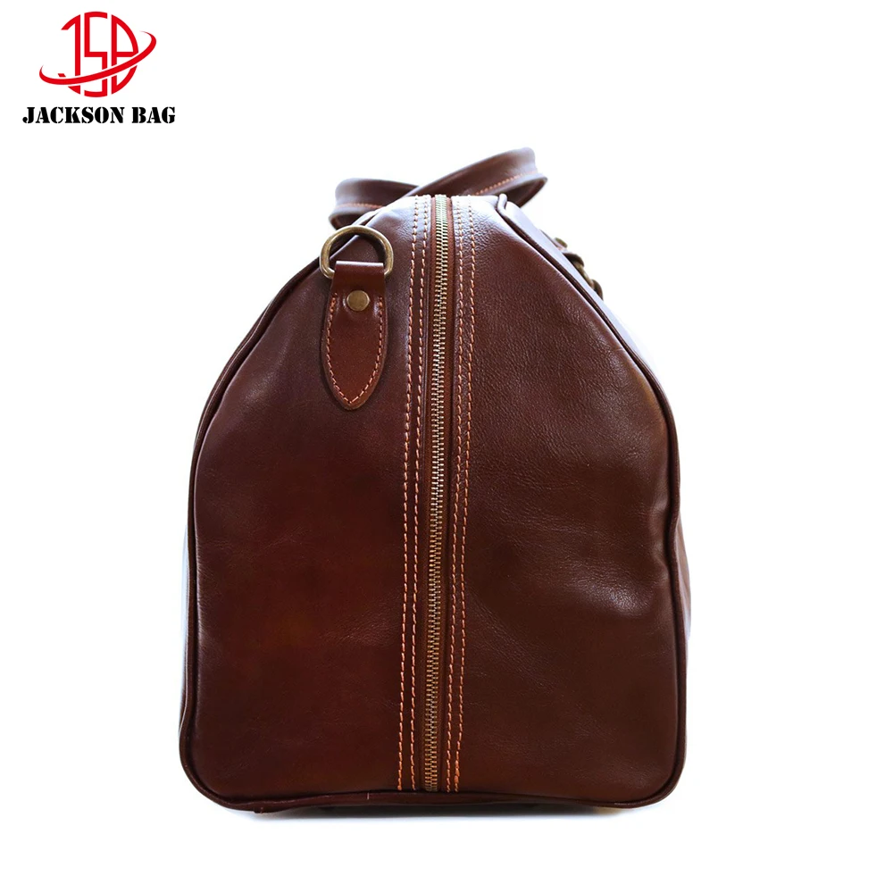 Mens Monogrammed Leather Duffle Bag Album Packable Suitcase Travel Duffle Luggage Bag Shoulder