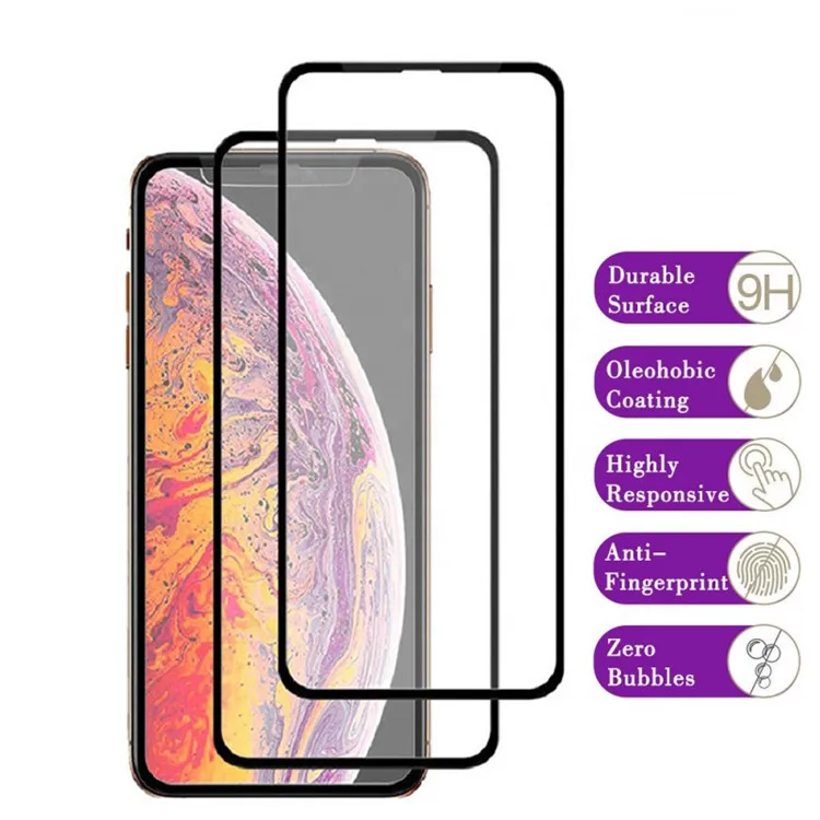 

2020 Top 2.5d Full Cover Hd Clear Tempered Glass Film Screen Protector For Iphone 12 Pro Max