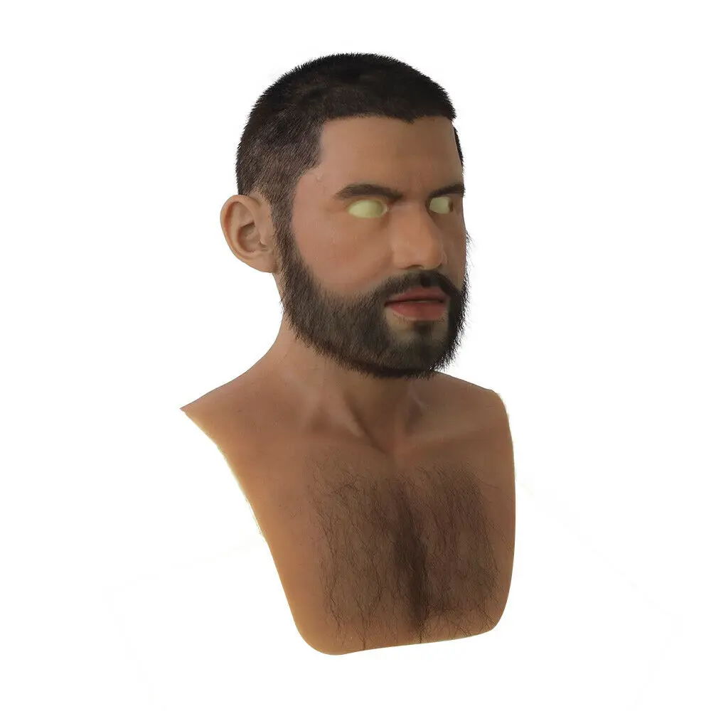 

Male silicone mask Halloween For Crossdresser silicone mask