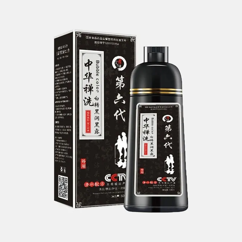 

Wholesale Private Label 5 minutes fast ginger black hair dye shampoo OEM