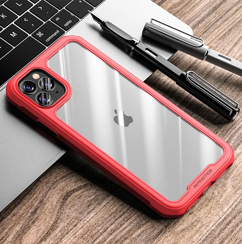 

For IPhone 12 Case,Transparent Shockproof Tpu Bumper Phone Case Back Cover For iPhone 12 Pro Max Fundas De Celular
