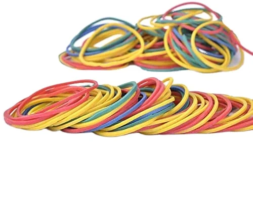 the colorful small size 25mm elastic rubber bands with good