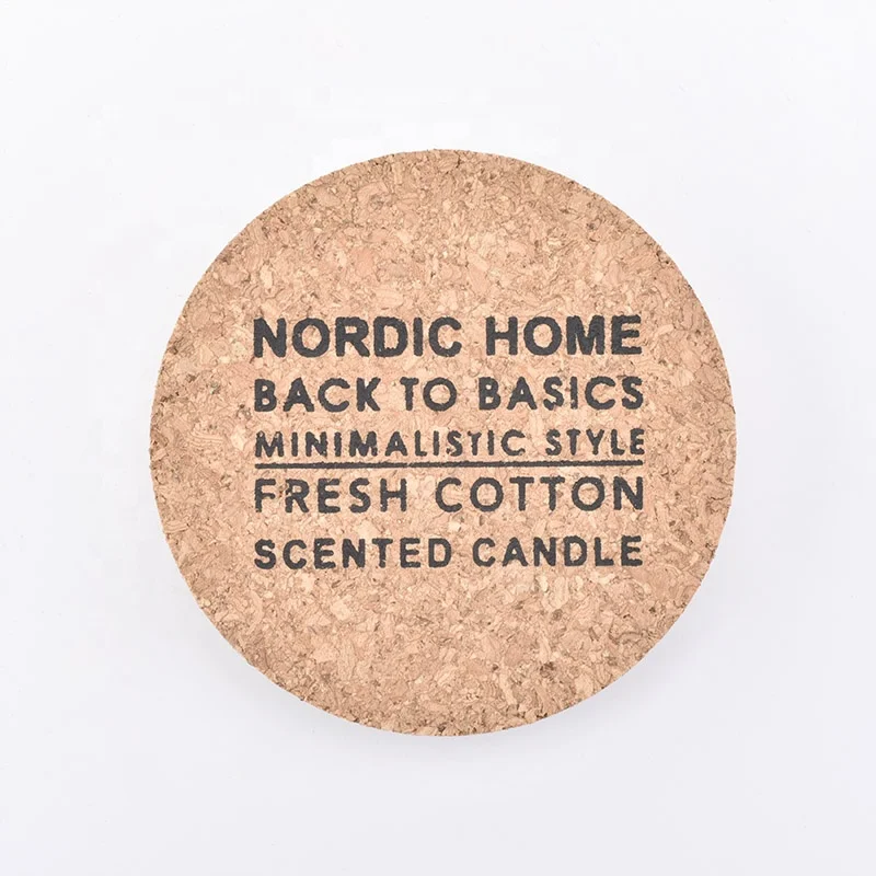 logo printing round wooden lid for candle jar wholesales