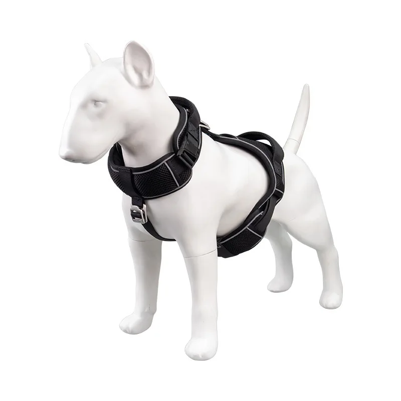 

New Design Hot Selling Vest-style Soft And Comfortable Chest Strap Puppies Walking Harness With Reasonable Price, Black