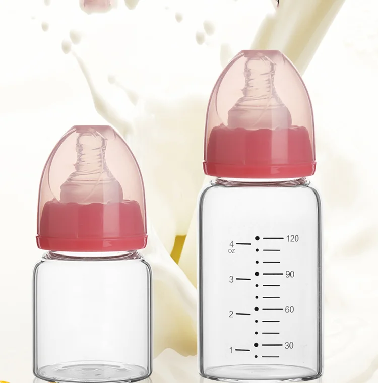 

Infant Baby Milk Feeder with Glass bottle