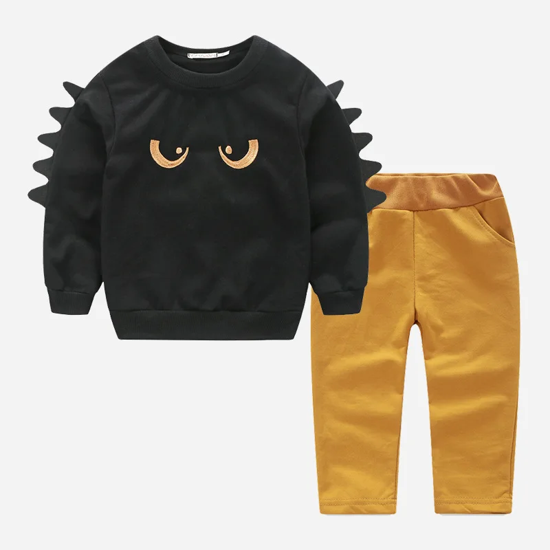 

New arrival autumn casual Boys Long sleeve pullover top +Sports pants 2 Pieces for Clothing Set