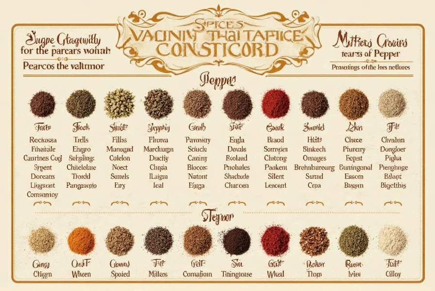 a pepper spice chart that ll make your taste buds dance and your kitchen smell amazing