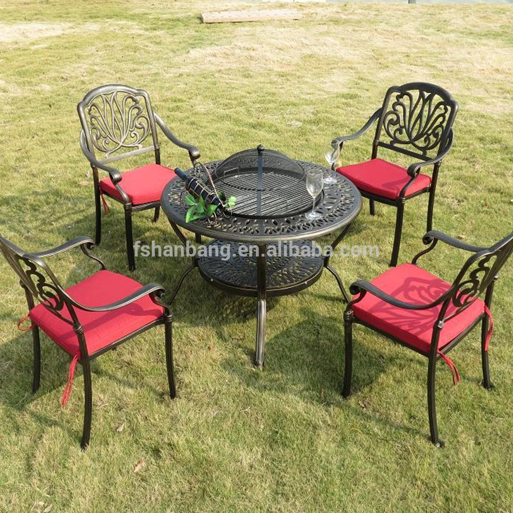 Calidad Jardín Patio Terraza Cubierta De Aluminio Fundido Bronce