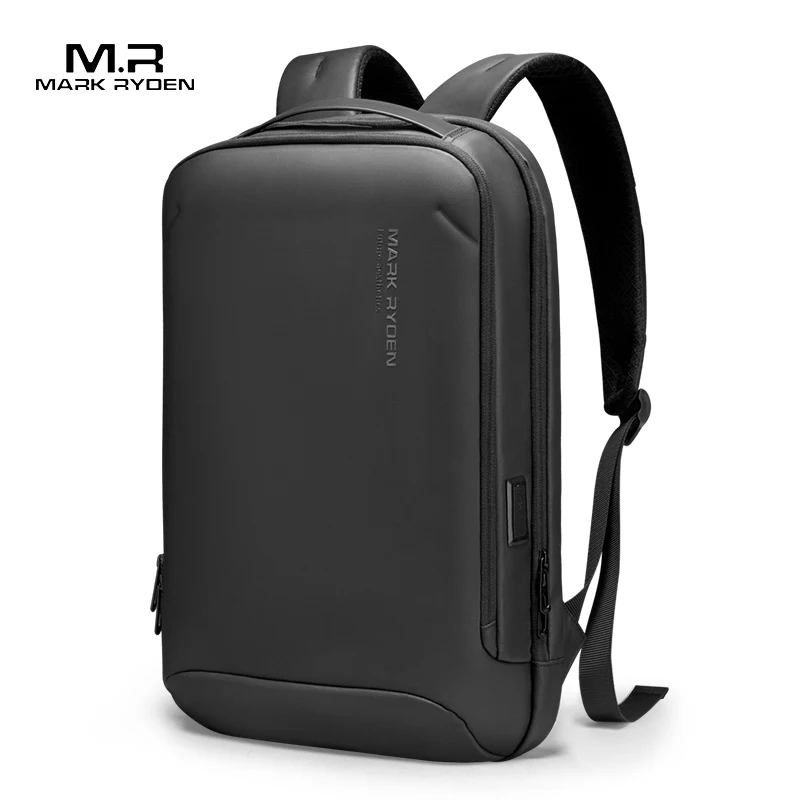 

Mark Ryden 2021 water repellent light weight students laptop backpack bag for men, Black, grey