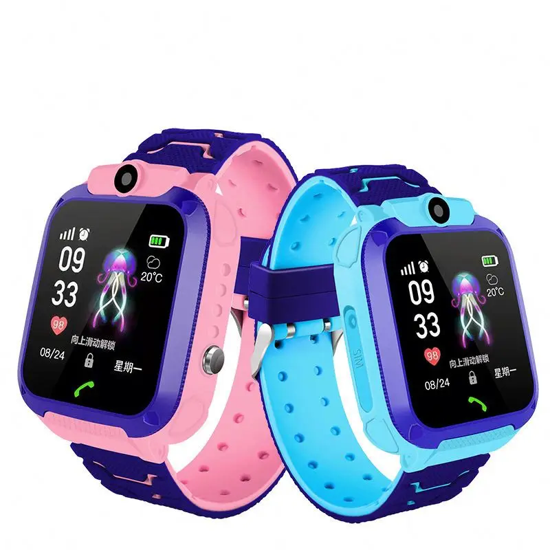 

Kids smart gps watch waterproof ,R0y4f camera smart watch, Blue, pink