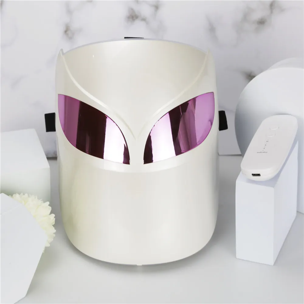 

Led face photon red bed light therapy mask fda, White or customized