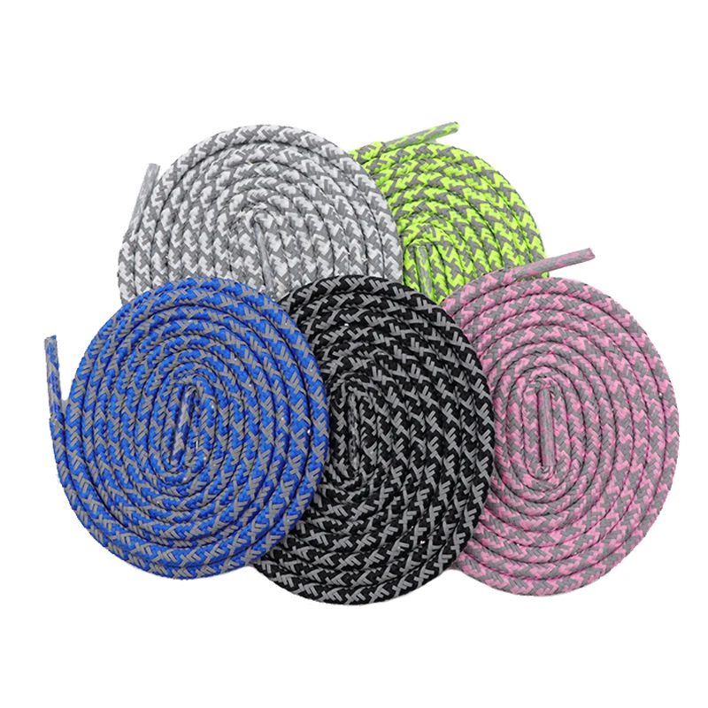 

Coolstring lace Round 3M high reflective shoelace accessories For Sport soccer shoestings replacement boot laces, 3m grey+polyester color