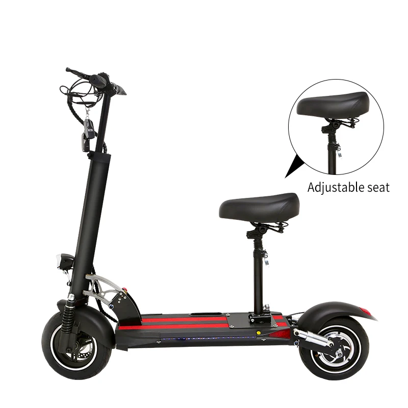 

500W 48V 15Ah cheap eu warehouse electric scooters for adult 10 inch fat wheel free shipping 45km/h sit down electric scooter