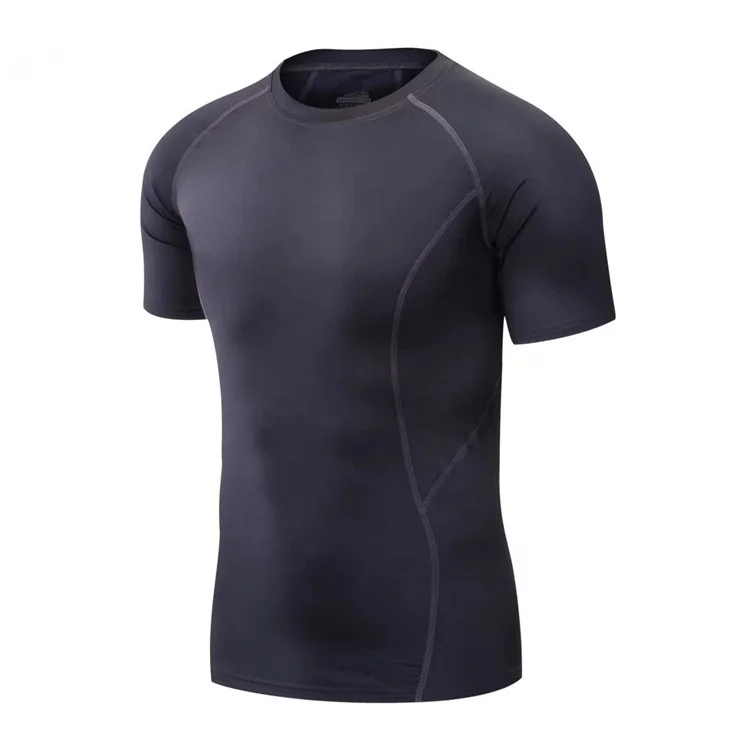 

Wholesale 2022 Latest Design Fitness T Shirt Cheap Mens Gym Shirt Compression, Any colors can be made
