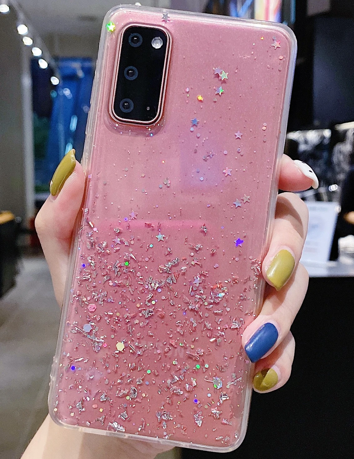 

for Samsung Galaxy A91 Phone Case Bling Glitter Back Cover Case for S10