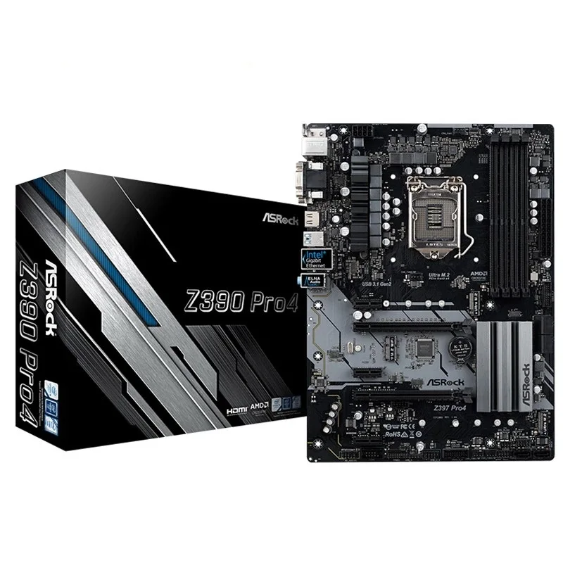 

ASRock Z390 Pro4 Original H110 Pro Btc+ DDR4 Motherboard Socket Asrock H110 Pro Btc+