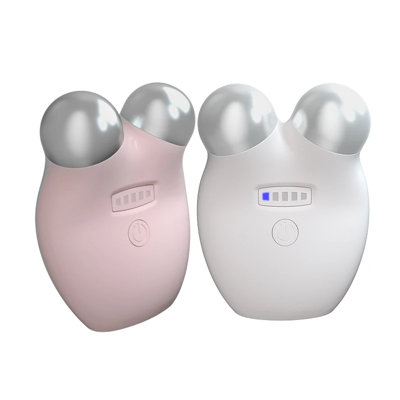 

EMS Ion Microcurrent V-Shape Device Skin Tightening Facial Roller Micro Current Face Lift Massager