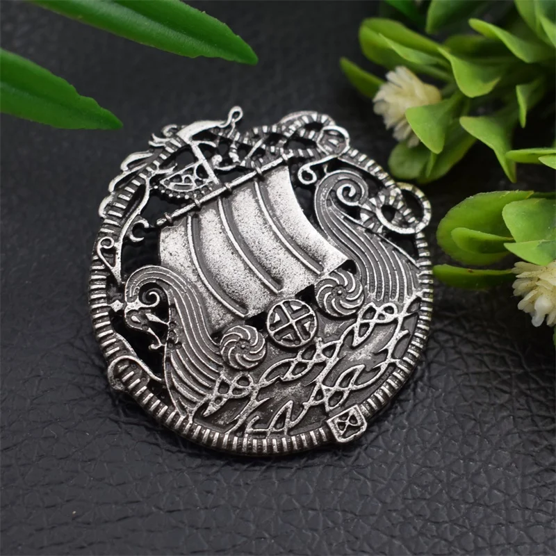 Sailing Boat Brooches History Viking Norse Ship Brooch Pins Jewelry For Women Men