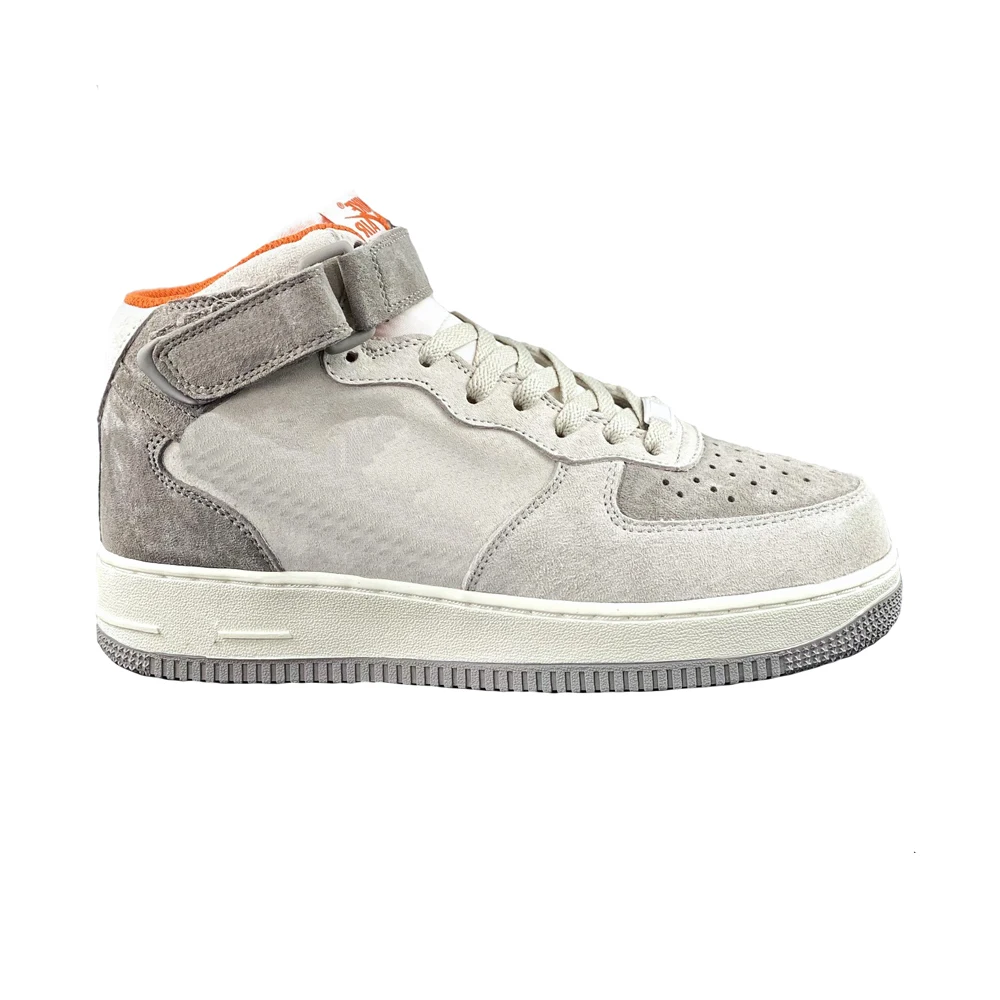 

Air Force 1 Grey mid men's women's fashion casual sports basketball running zapatillas zapatos shoes sneakers