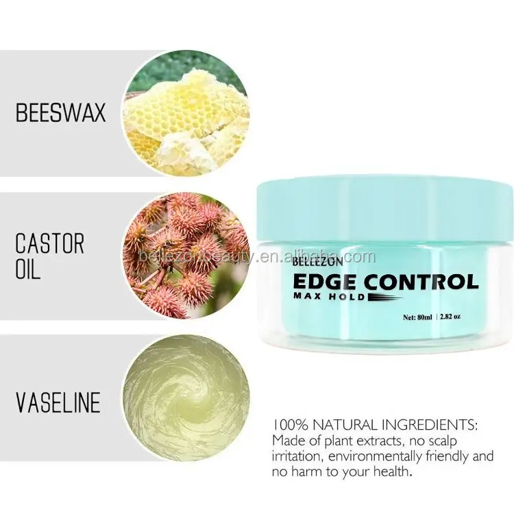 Bulk Private Label Strong Hold Women Edge Control Pomade For Natural