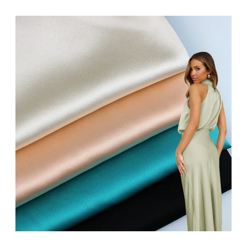 

Hot selling charmeuse satin look 16/19/22/25MM 100% Mulberry silk fabric for garment/bedding
