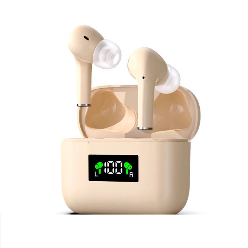 

Stereo Wireless Earbuds In Ear Touch Sensor Phone Earphones Cordless Blutooth V5.0 Headphones w LED Charging Case Type-c Port, Black, white, pink headphones