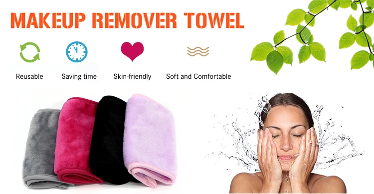 Facial Cleaning Towels Face Cosmetic Eraser Cloth Microfiber Makeup Remover Towel
