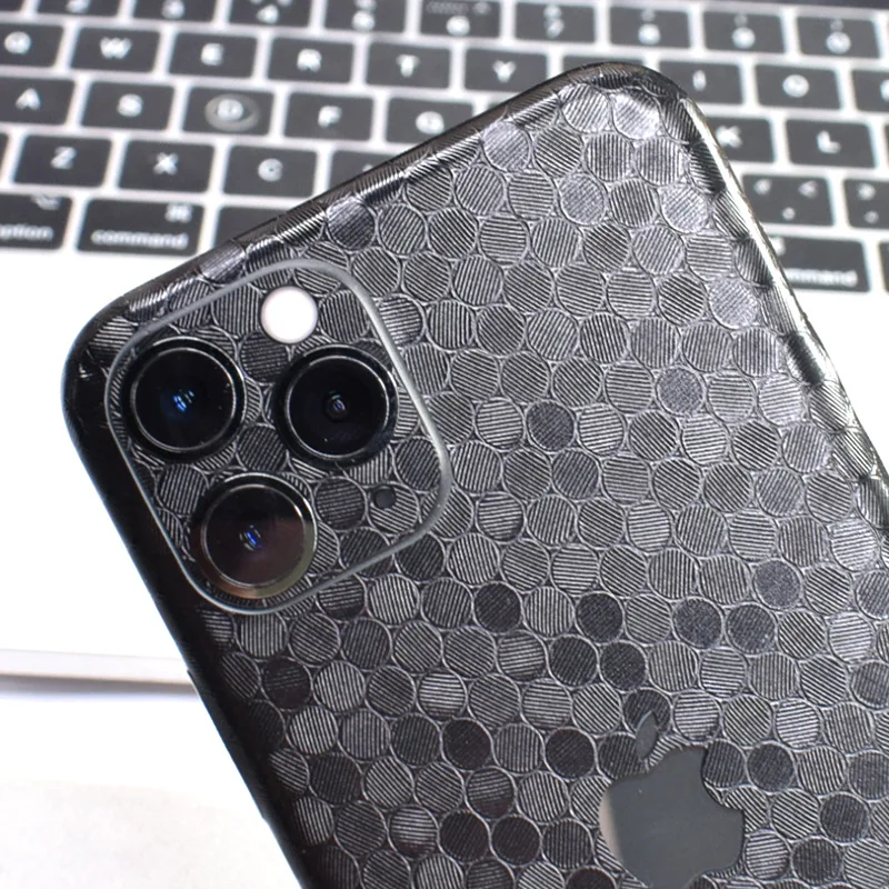 

3D Honey Comb Mobile Phone Back Skin Wrap For iPhone 11 Pro Max Sticker Decal
