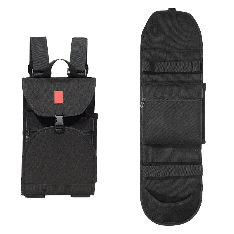 

Skateboard Backpack Multifunction Bag 900D Polyester Skateboard Carrying Holder Adjustable Shoulder Trap Unisex Backpack