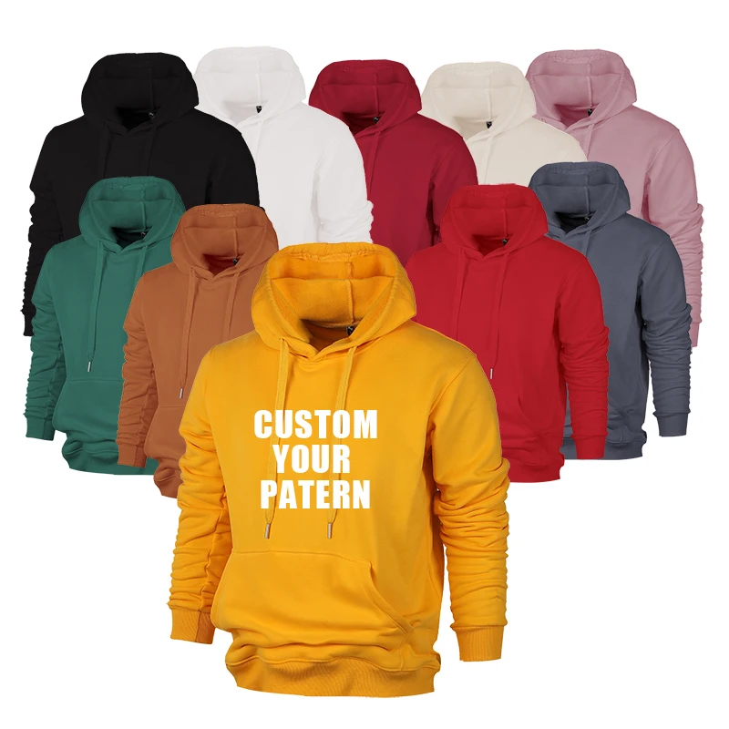 

Wholesale Plain Logo sweatshirt Men's Sweatshirt Blank Fleece Oversized Custom Unisex Men Hoodies
