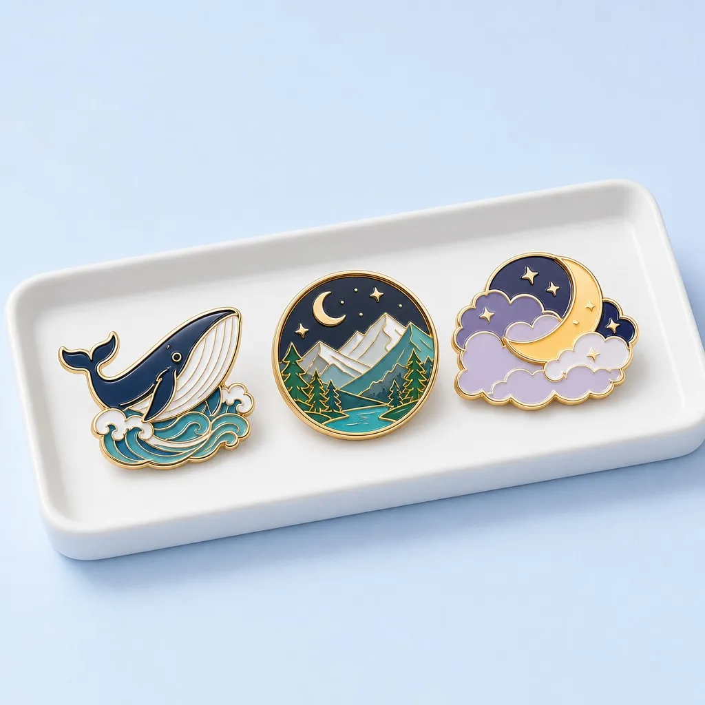 3-Piece Custom Enamel Pin Gift Set