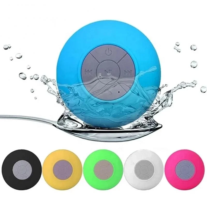 

Factory price BTS-06 shower Car Beach Bathroom mini BT Portable waterproof smart phone BTS06 music speaker for promotion gifts, Black,white,blue,green,yellow,red