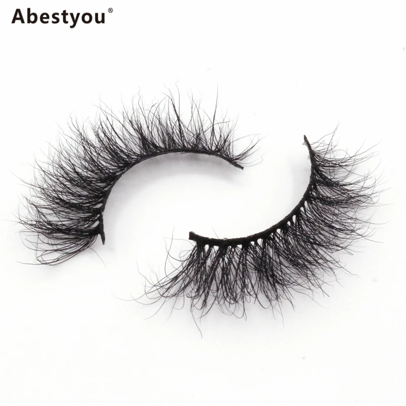 

Abestyou 8D Mink Hair Soft False Eyelashes Fluffy Wispy Thick Lashes Handmade Soft Eye Makeup Extension