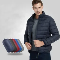 

Pinghu TIMES 2019 Chinese Manufacturer Stock Wholesale Winter Waterproof Warm Lightweight Padded Jacket For Men
