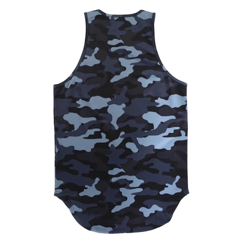 

2020 Muscle new sweat absorption breathable sports quick-drying vest male camouflage fitness running training clothing