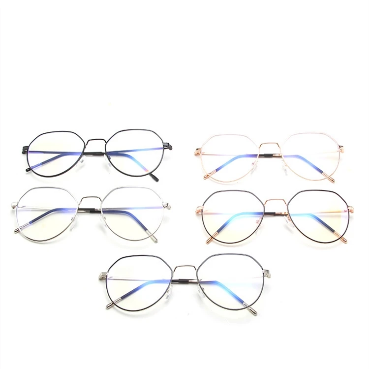 

DLO2016 DL Glasses blue light blocking glasses alloy frame round anti blue light gaming glasses for women men free sample