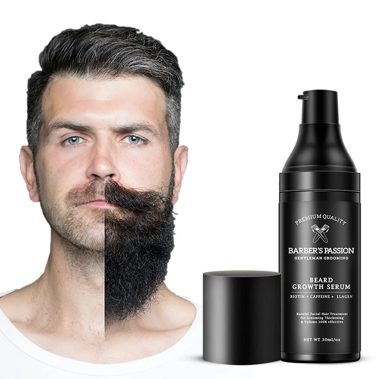 

BARBERPASSION Private Label Vegan And Sulfate Free Men Beard Growth Serum For Growing and Soften