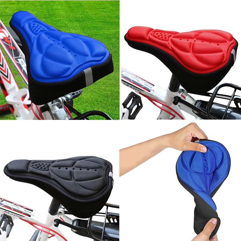 mountain bike saddle cushion bicycle seat cycling accessory blue