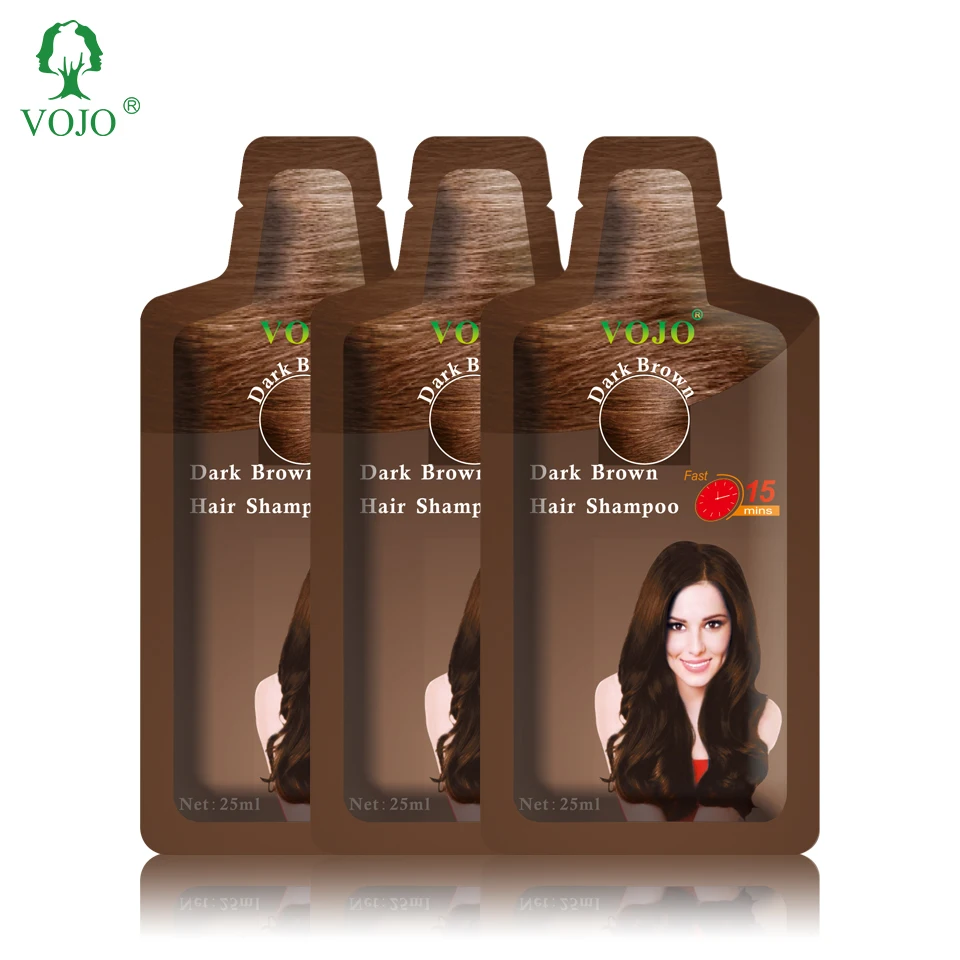 

Free sample organic herbal hair darkening shampooo used for salon or personal hair color shampoo for men, Five colors