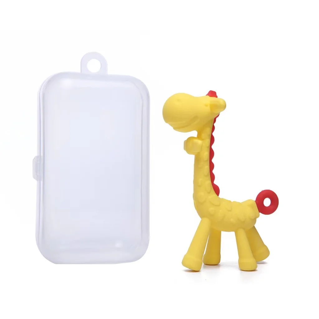 

Silicone Giraffe Baby Teether BPA-Free Silicone Cute Chew Toys Lovely Giraffe Animal Shape Baby Teether